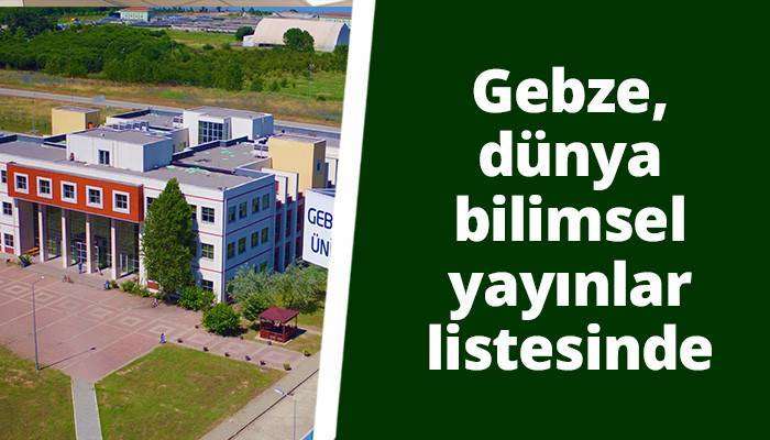 Gebze, d&uuml;nya bilimsel yayınlar listesinde