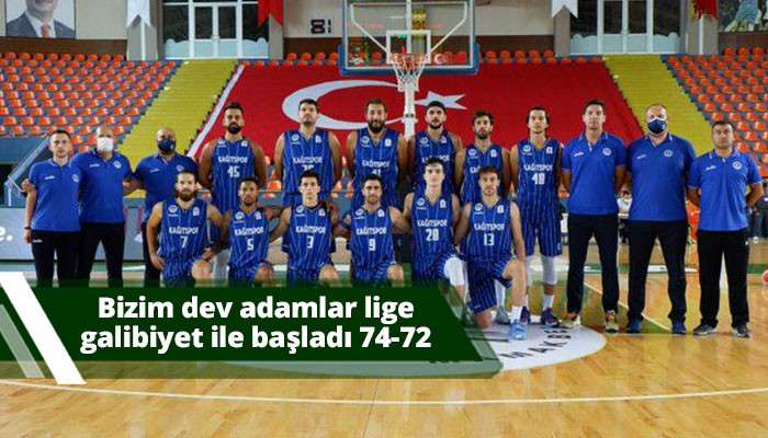 Bizim dev adamlar lige galibiyet ile başladı 74-72