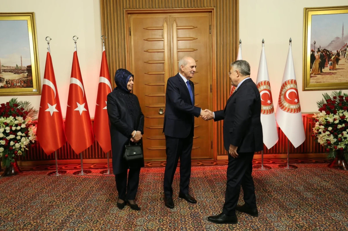 28. D&ouml;nem 5. Yasama Yılı resepsiyonuna katıldı