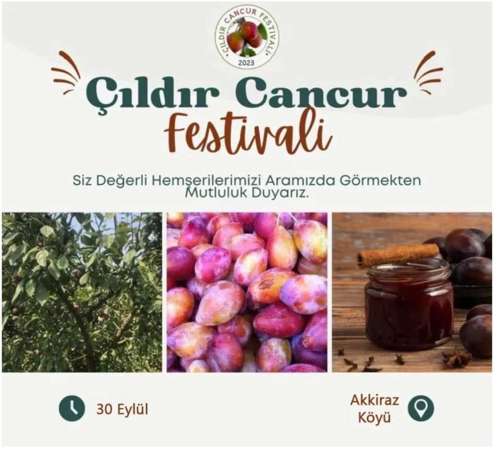 2.ÇILDIR CANCUR FESTİVALİ 30 EYLÜL DE 
