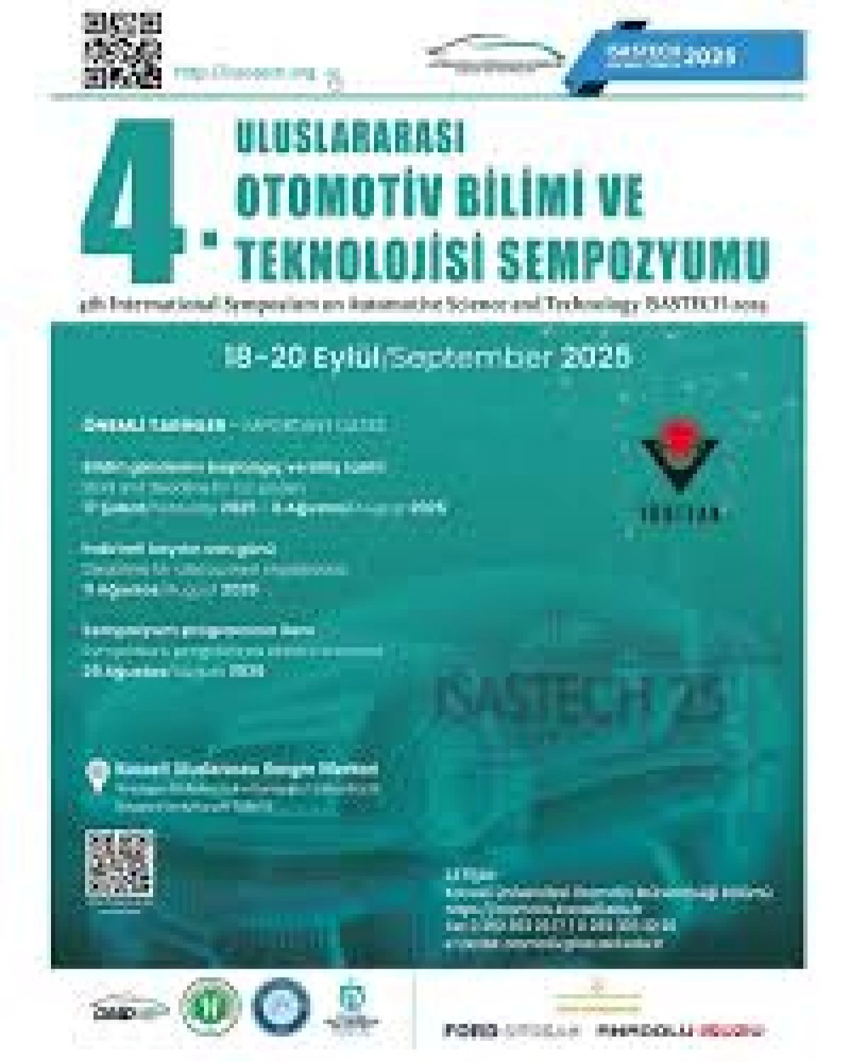 4. Uluslararası Otomotiv Bilimi ve Teknolojisi Sempozyumu Başlıyor
