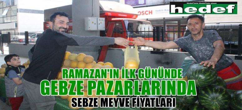 gebze pazarlari nda sebze meyve fiyatlari