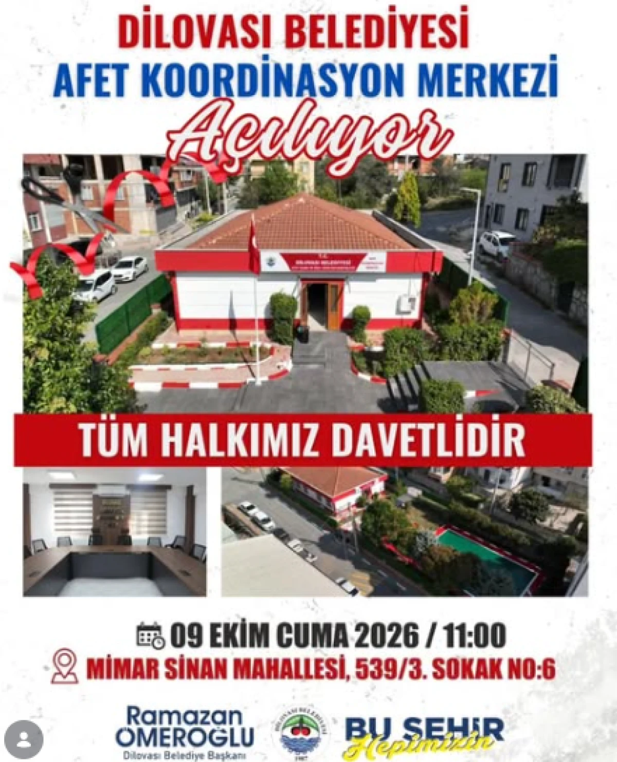 AFET KOORDİNASYON MERKEZİ BUG&Uuml;N A&Ccedil;ILIYOR