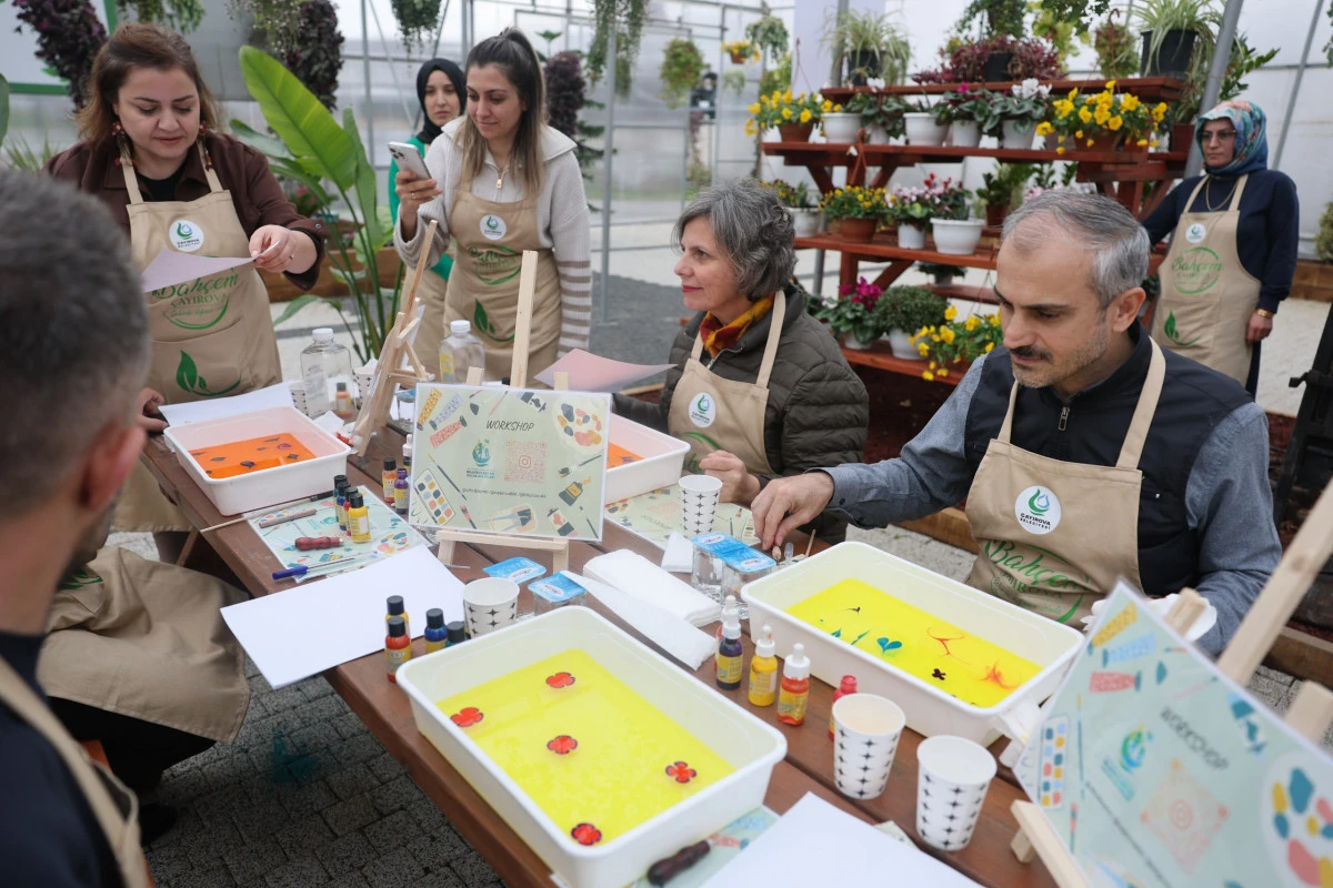 Bah&ccedil;em &Ccedil;ayırova'da 'Toprak ve Sanat'  at&ouml;lyesi etkinliği ger&ccedil;ekleştirildi   