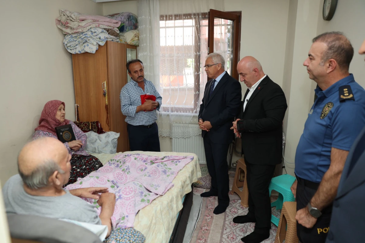 Başkan Bıyık ve Kaymakam Dönmez’den Gazilere anlamlı ziyaret