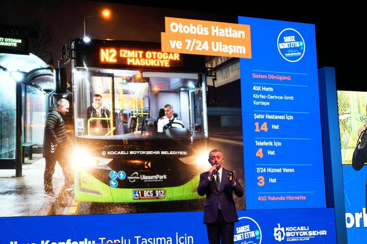 Başkan B&uuml;y&uuml;kakın: Kocaeli&rsquo;nin ulaşım alt yapısı g&uuml;&ccedil;leniyor