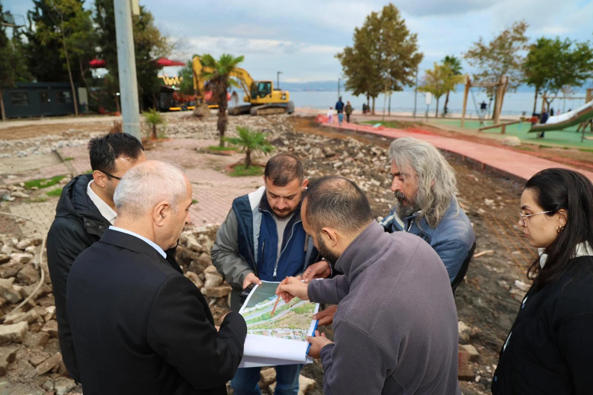 Başkan Büyükgöz Eskihisar’daki Çalışmaları Yerinde İnceledi