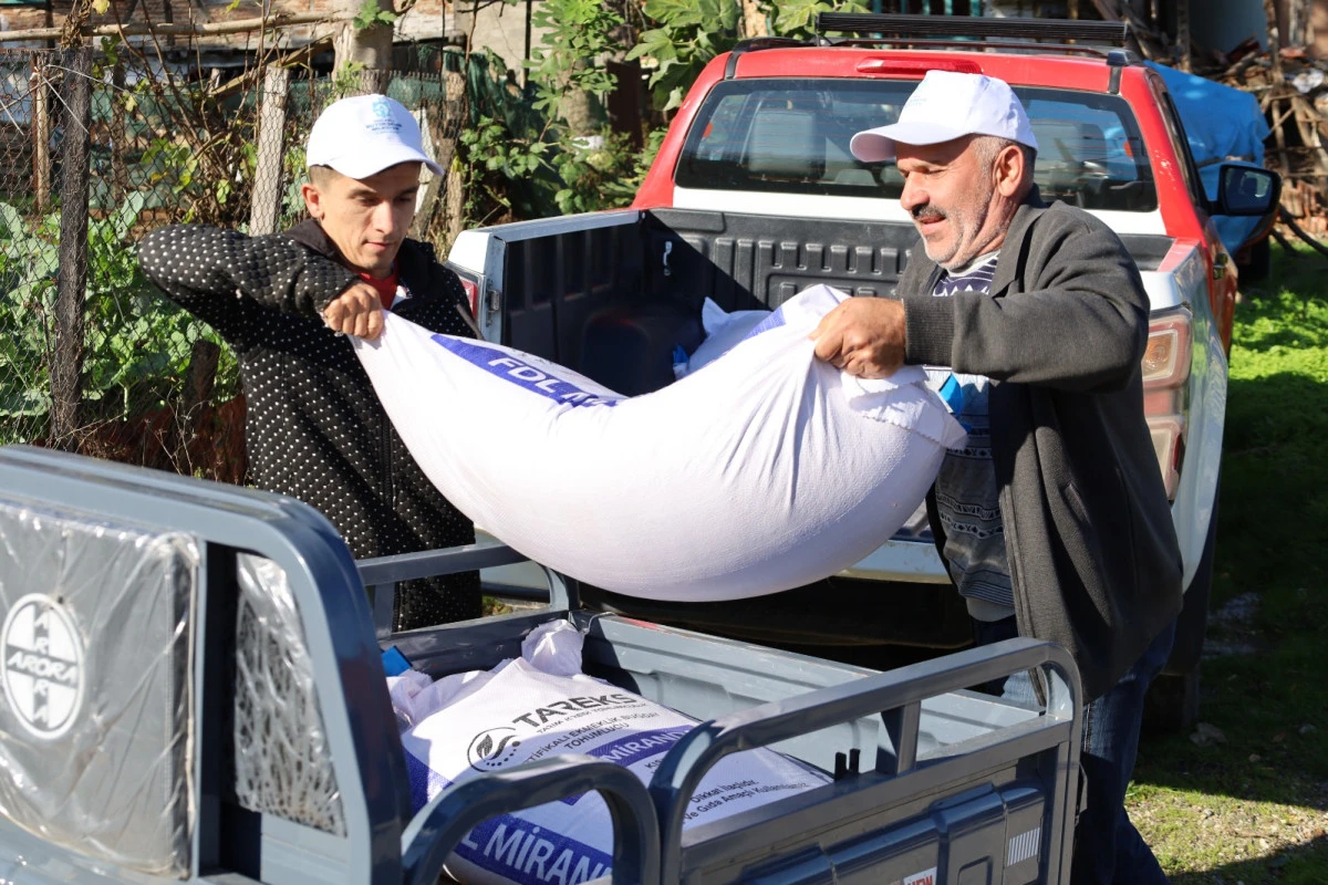 Büyükşehir’den yangın mağduru üreticilere destek