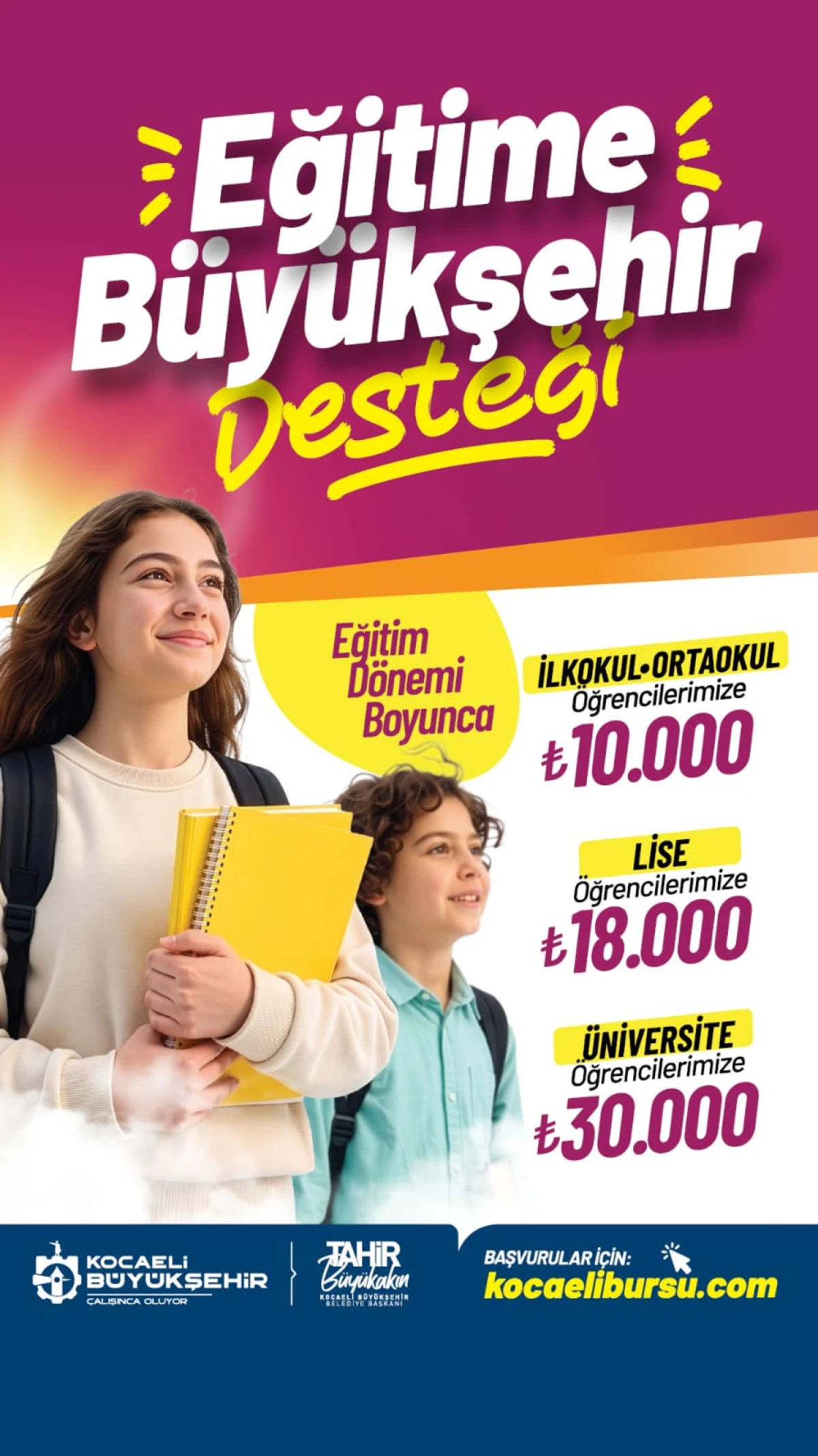 B&uuml;y&uuml;kşehir&rsquo;in eğitim desteğine başvurular başladı