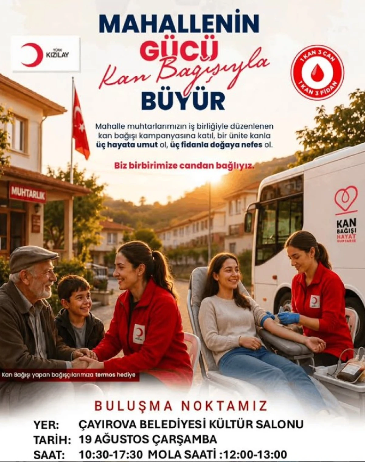 &Ccedil;ayırova&rsquo;da Kan Bağışı Kampanyası D&uuml;zenleniyor