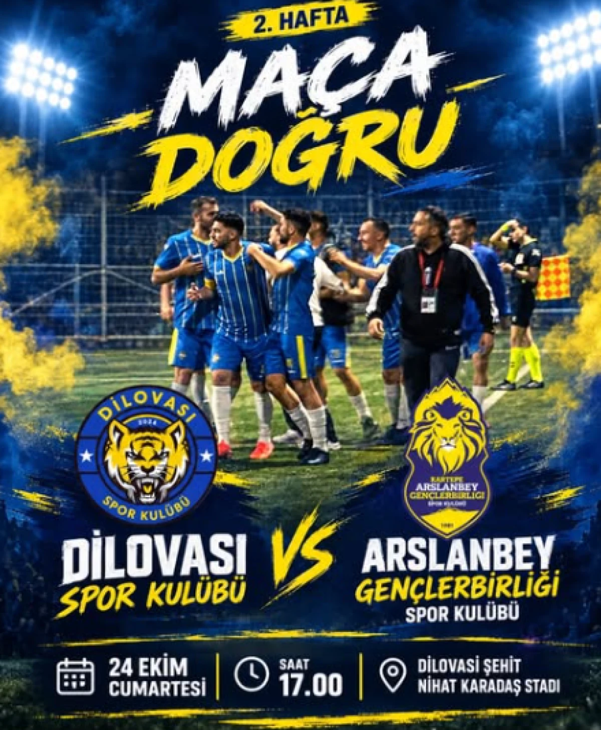 Dilovasıspor Sahasında Zafer Arıyor: Mavi-Sarılılar 2. Haftada Arslanbey&rsquo;i Konuk Ediyor