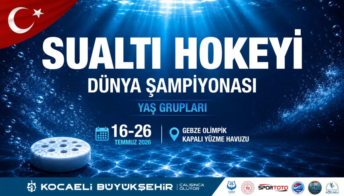 D&uuml;nyanın en iyileri Kocaeli&rsquo;de buluşuyor;  Sualtı Hokeyi D&uuml;nya Şampiyonası heyecanı başladı