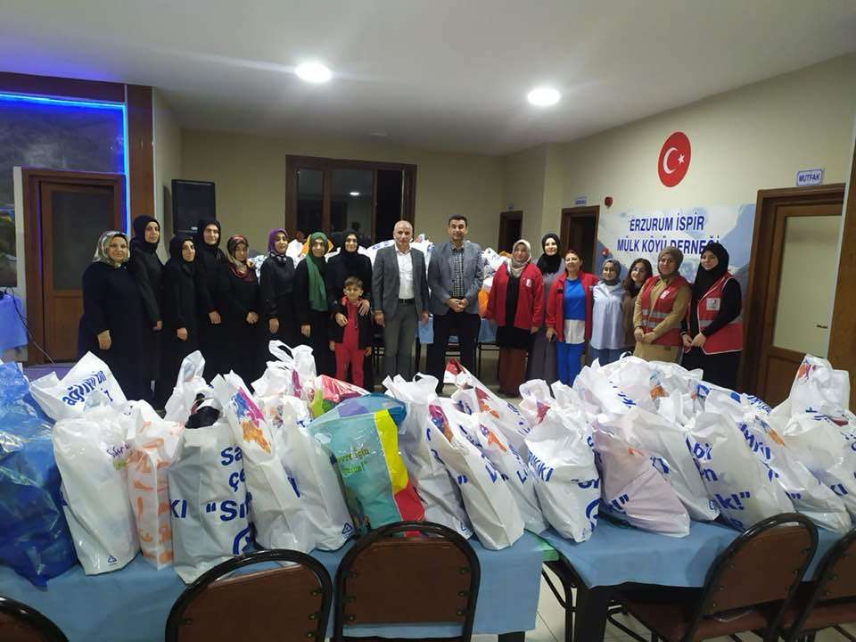 Erzurumlulardan örnek yardım