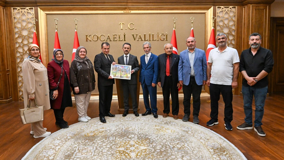 Eskişehir Erzurumlular Sosyal Yardımlaşma K&uuml;lt&uuml;r ve Dayanışma Derneğinden Vali  Aktaş&rsquo;a Ziyaret
