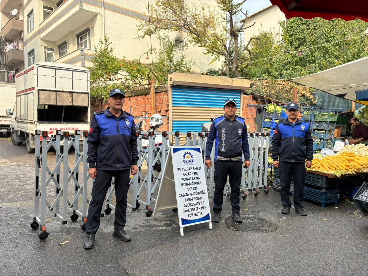 Gebze Zabıtasından Pazar Yerlerinde Denetim