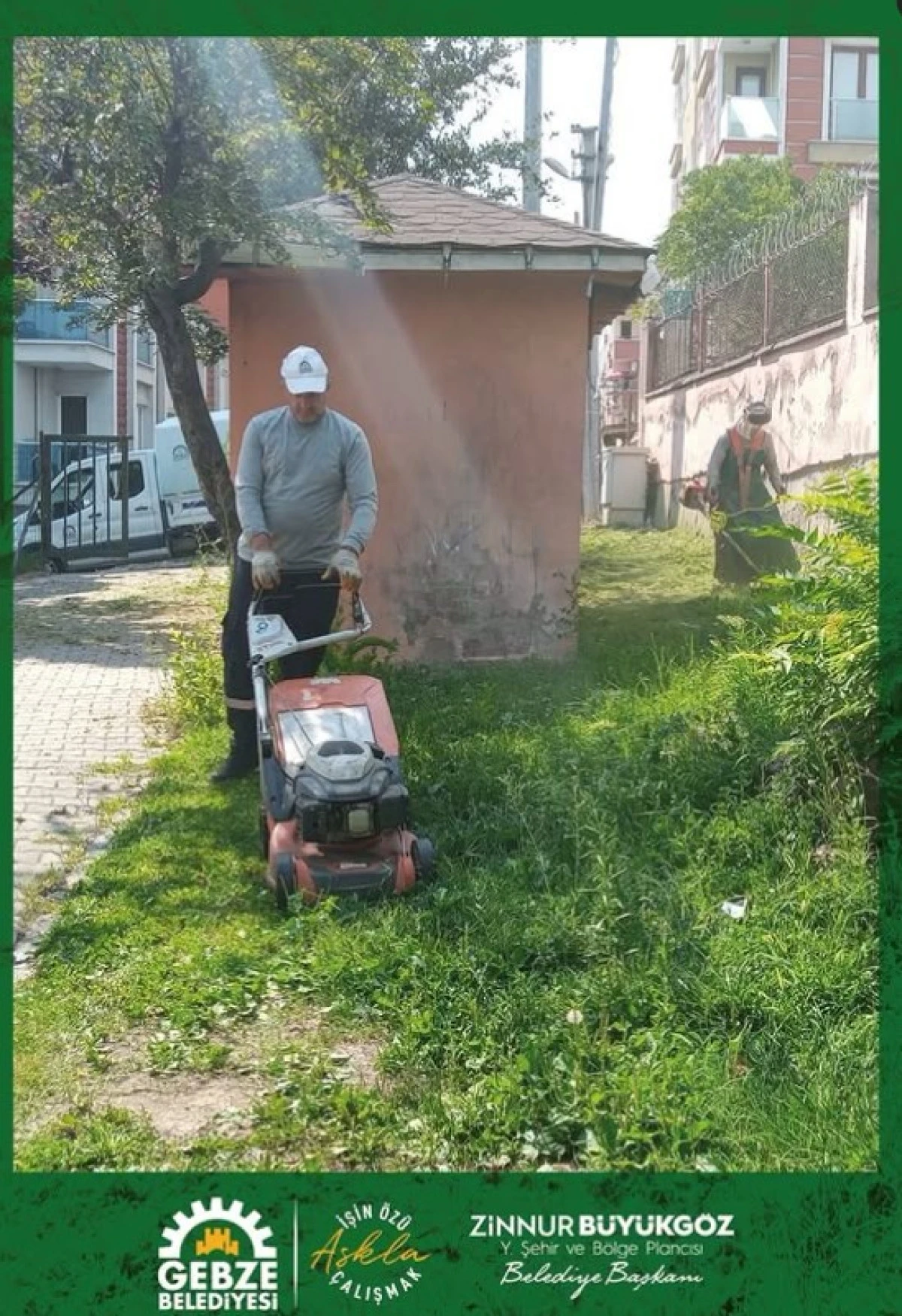 Gebze&rsquo;de Park ve Yeşil Alanlarda Bakım &Ccedil;alışmaları S&uuml;r&uuml;yor