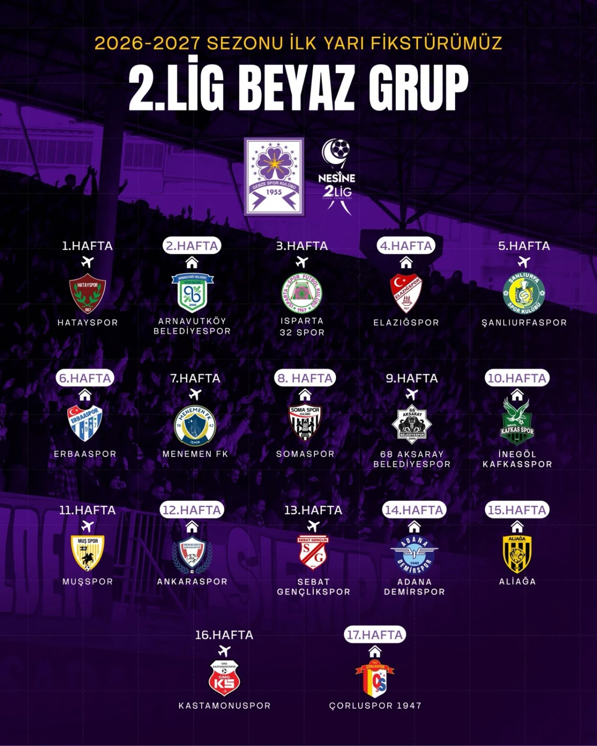 Gebzespor yeni sezonu Hatay&rsquo;da a&ccedil;acak