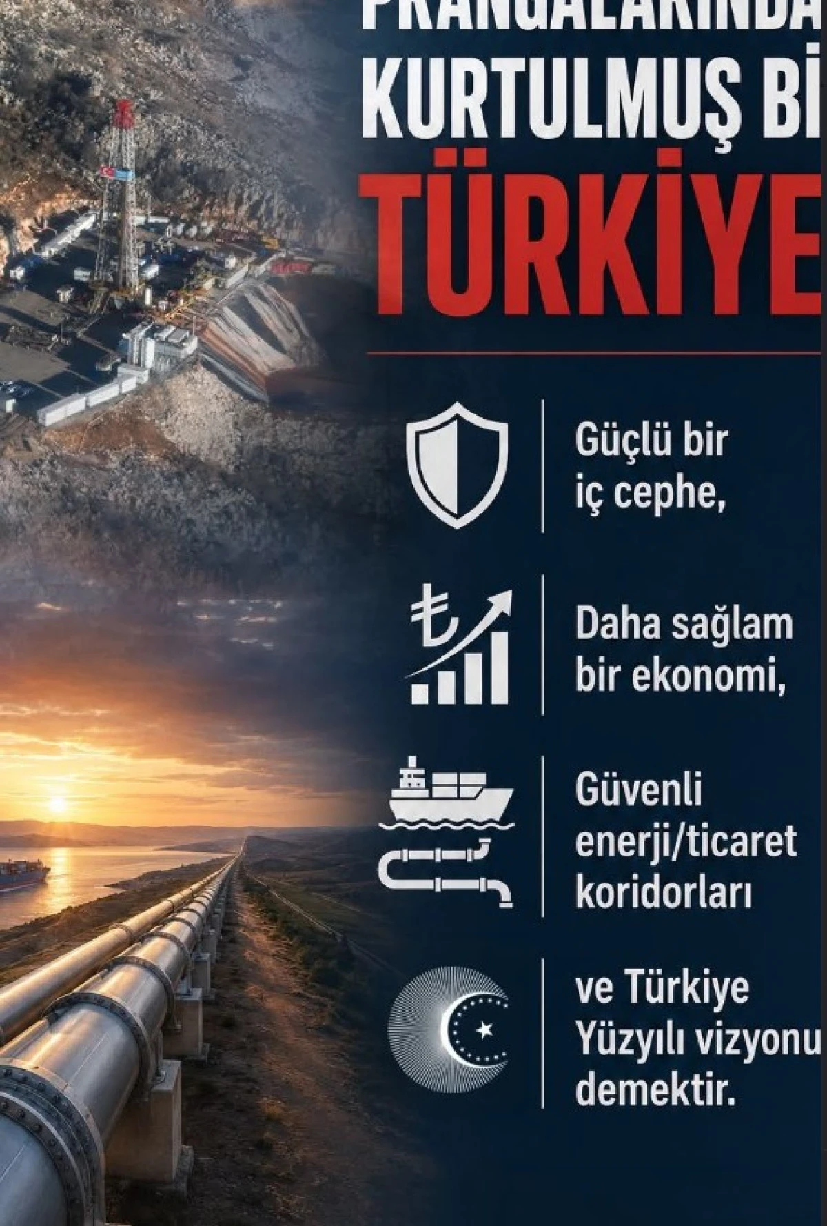 G&uuml;&ccedil;l&uuml; ve Tam Bağımsız T&uuml;rkiye Vurgusu