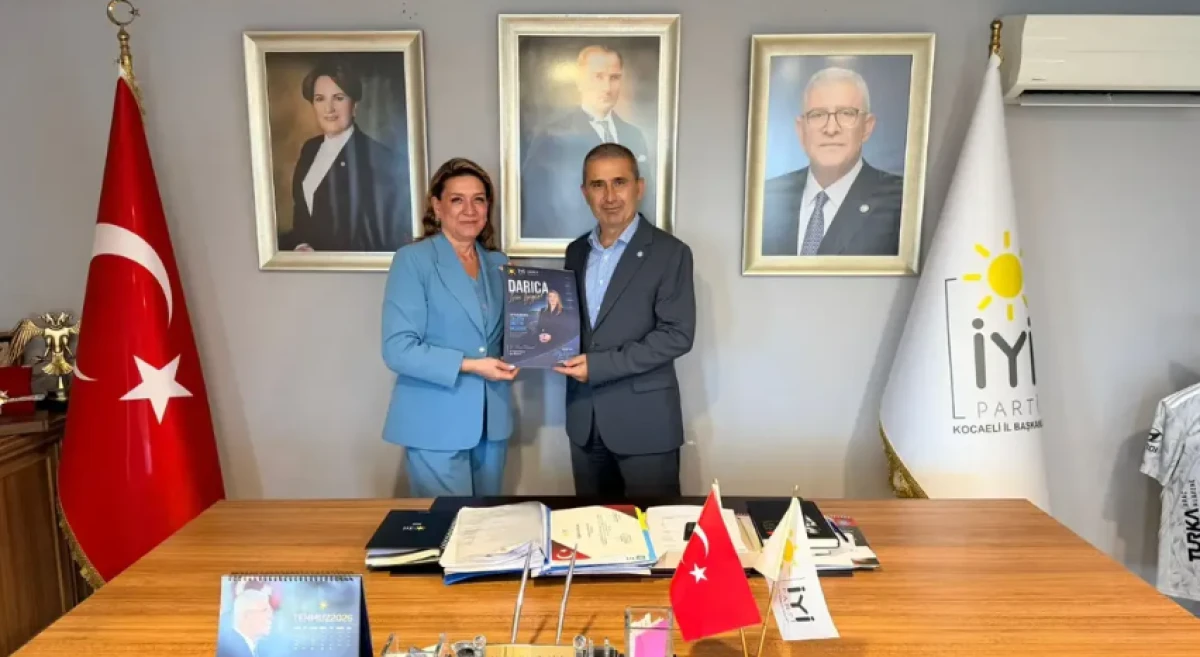 İYİ Parti Darıca İl&ccedil;e Başkanı H. Pınar Demirel&rsquo;den İl Başkanı Şirin&rsquo;e Ziyaret