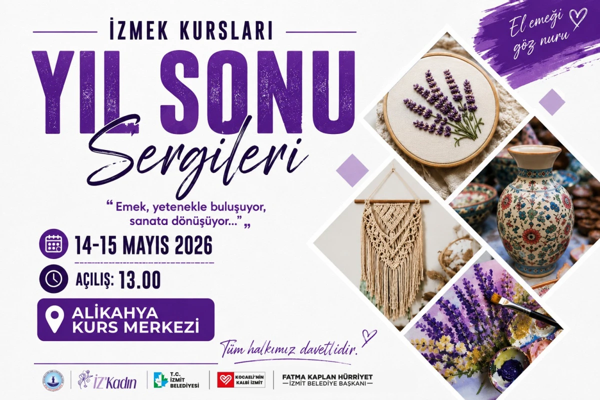 İZMEK Alikahya Kurs Merkezi&rsquo;nde yılsonu sergisi heyecanı