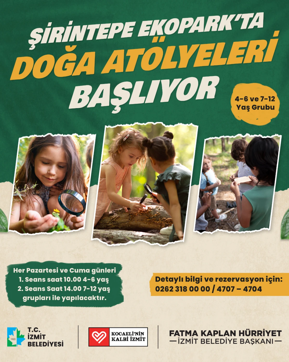 İzmit Belediyesinden doğa ile iç içe eğitim fırsatı