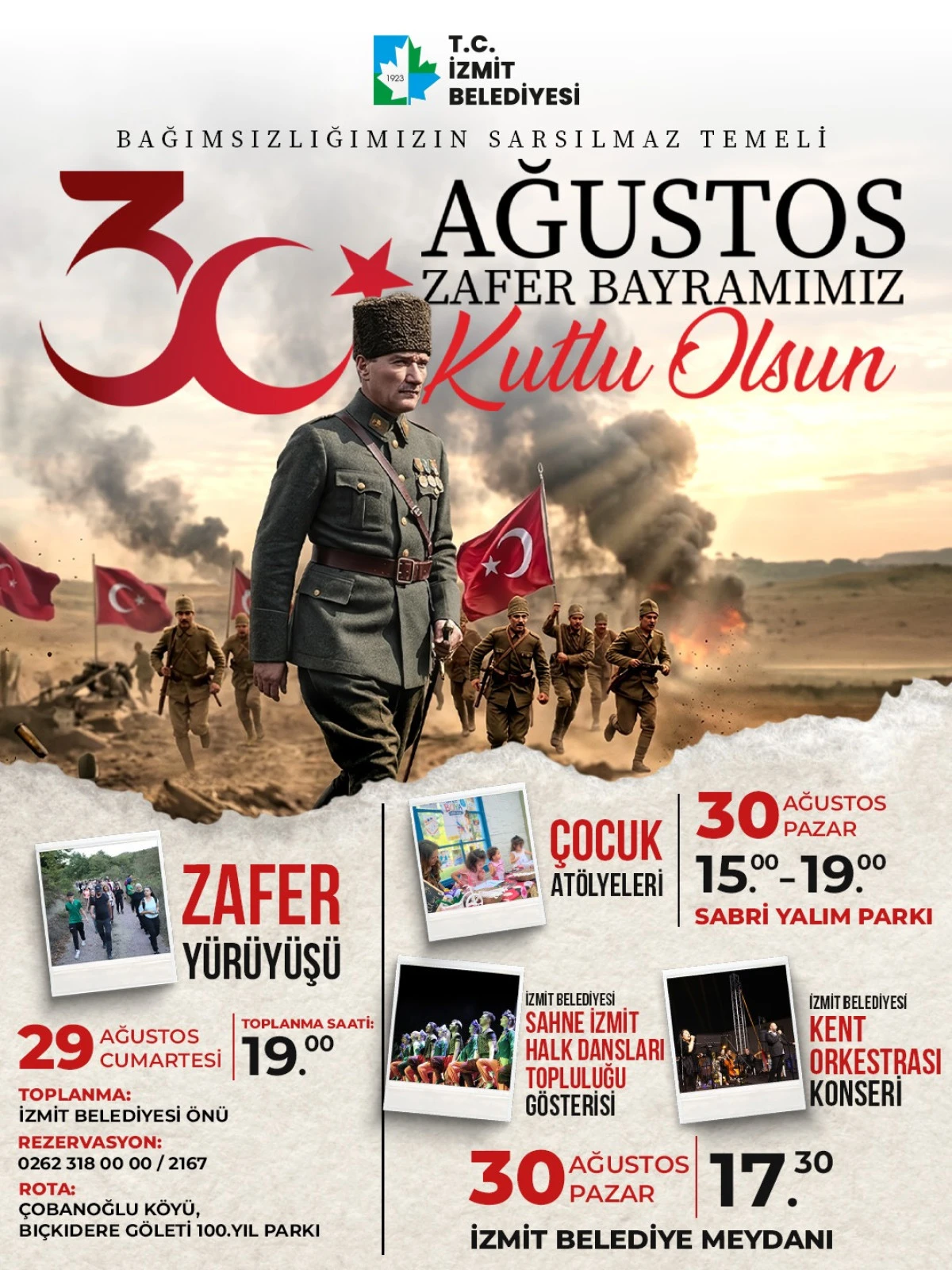 İzmit, Zaferin 104&rsquo;&uuml;nc&uuml; yılını birlikte kutlayacak
