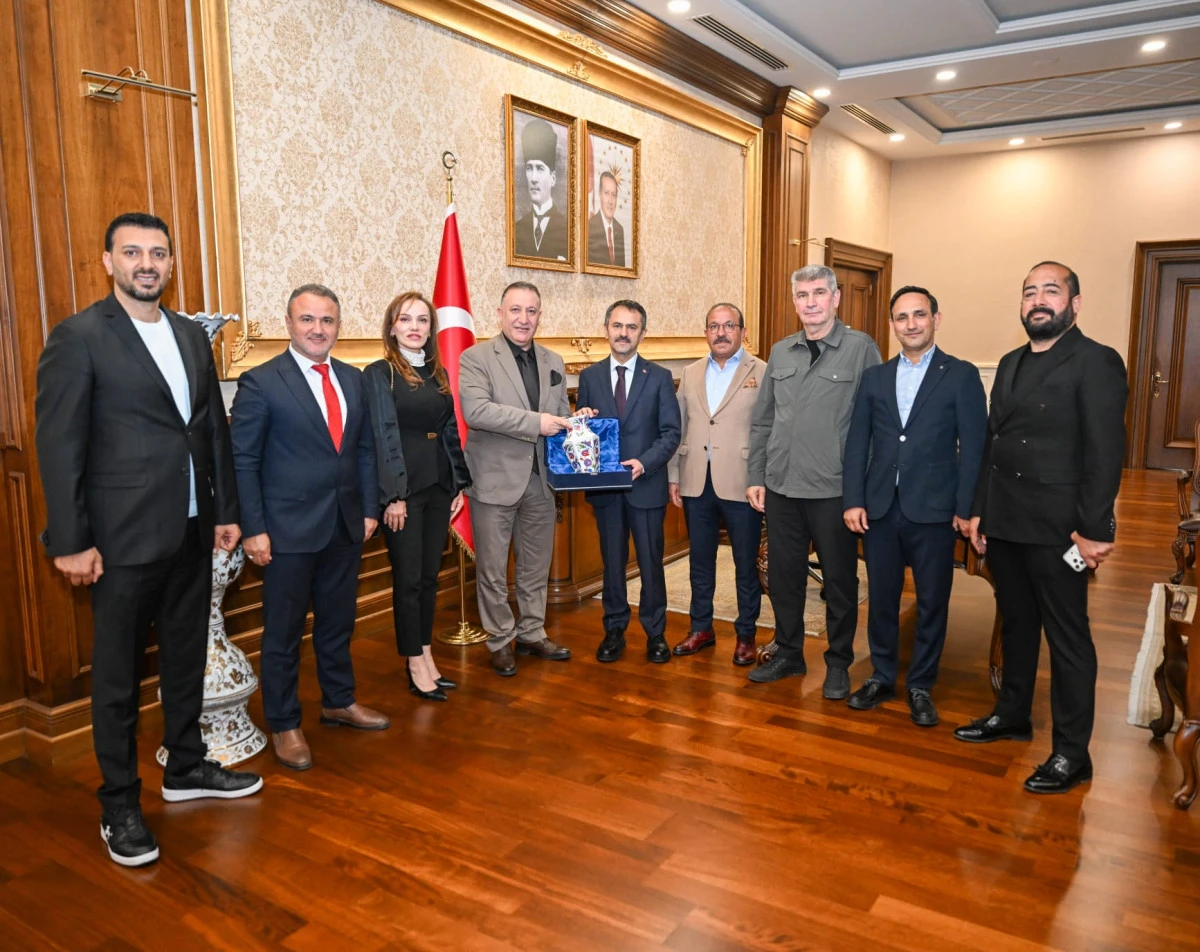 Kars, Ardahan, Iğdır Sanayici ve İş Adamları Yardımlaşma Derneğinden, Vali Aktaş&rsquo;a  Ziyaret