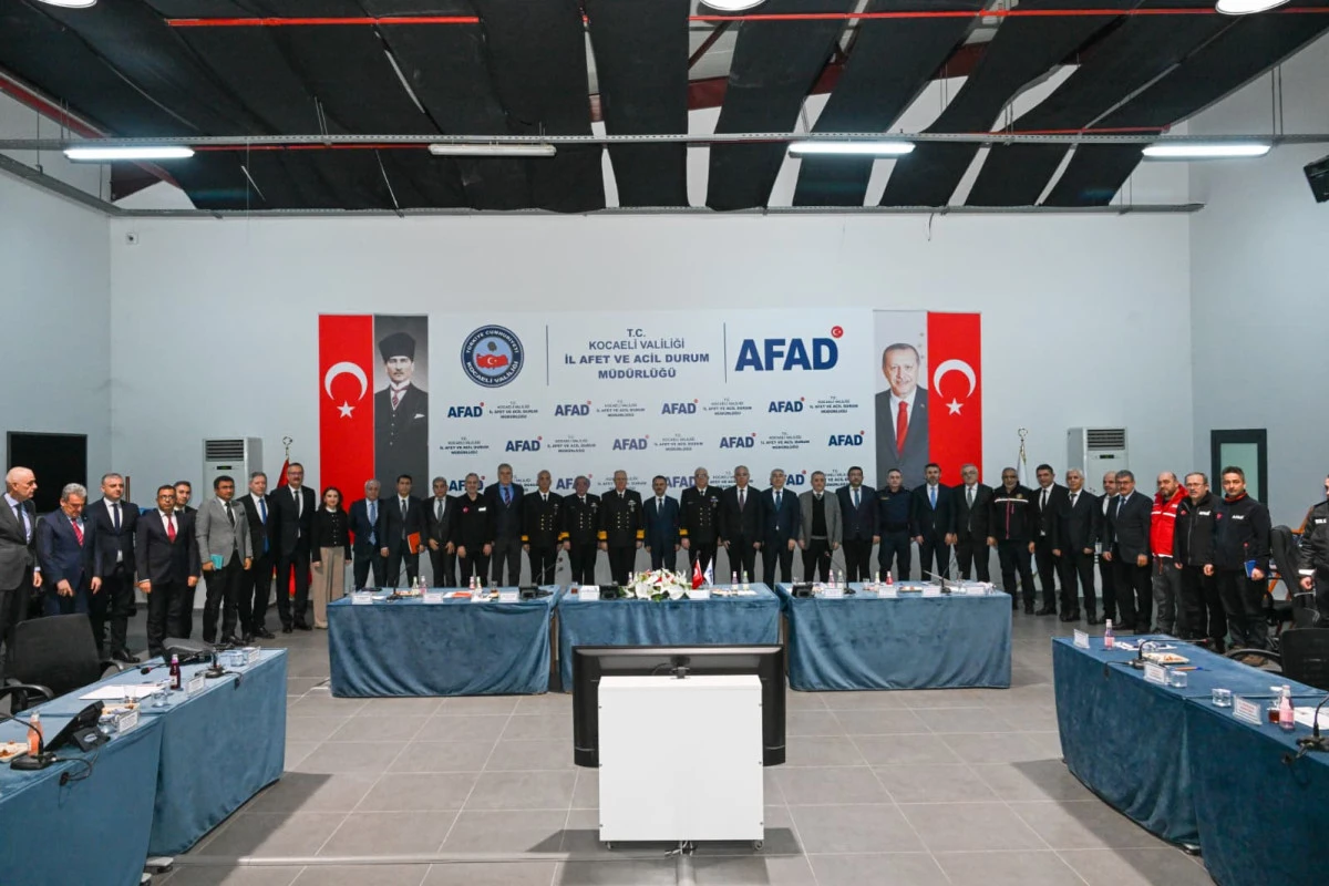 Kocaeli İl AFAD Planı Yıl Sonu Toplantısı Vali Aktaş Başkanlığında Yapıldı
