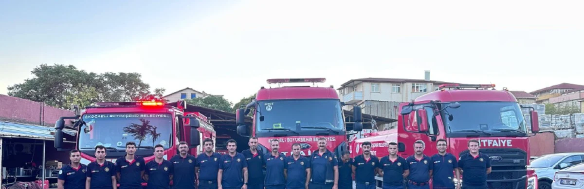 Kocaeli İtfaiyesi Çanakkale'ye gitti