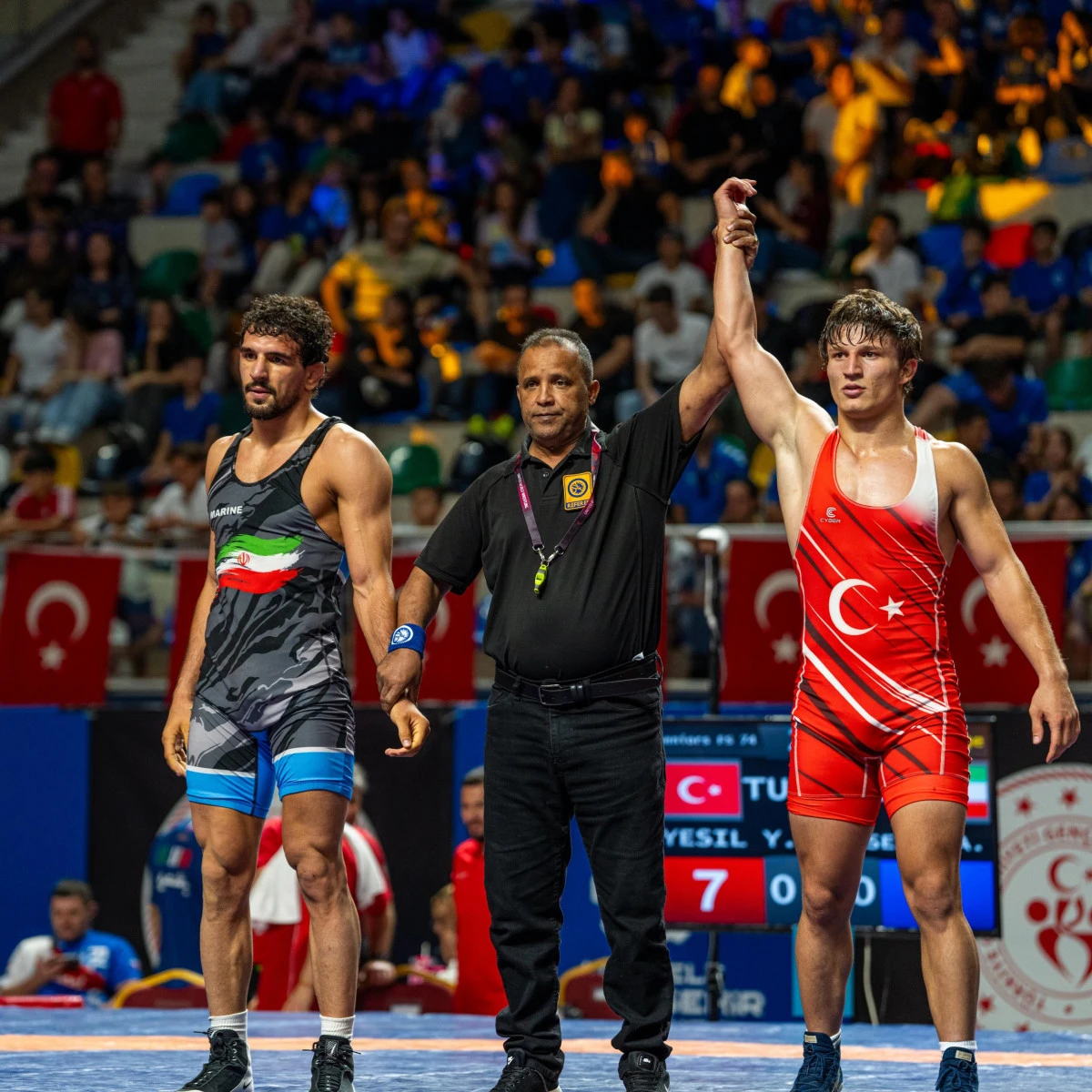 Kocaeli, Uluslararası G&uuml;reş Turnuvasında D&uuml;nya Sporunu Ağırladı