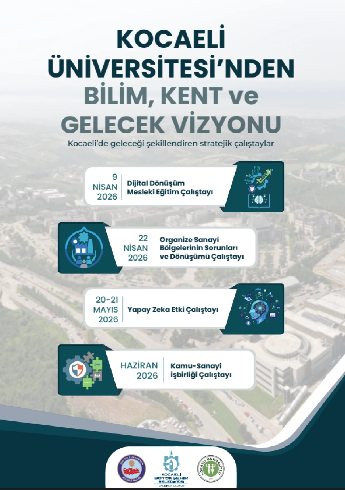 KOCAELİ &Uuml;NİVERSİTESİ&rsquo;NDEN BİLİM, KENT VE GELECEK VİZYONU &Ccedil;ALIŞTAYLAR SERİSİ