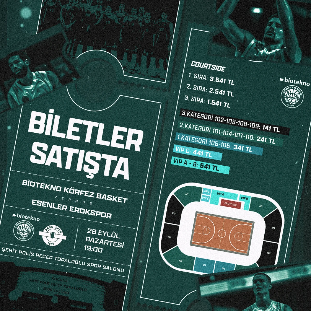 K&ouml;rfez Basket İlk Ma&ccedil;ına &Ccedil;ıkıyor: Biletler 141 TL&rsquo;den Satışta