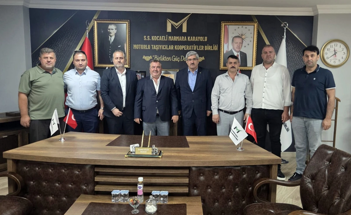 KOTO Başkanı Bulut'tan Kocaeli Marmara Taşıyıcılar Kooperatifi'ne ziyaret;  Taşımacılık Sekt&ouml;r&uuml;n&uuml;n Sorunlarının &Ccedil;&ouml;z&uuml;m&uuml;nde İş Birliği Vurgusu