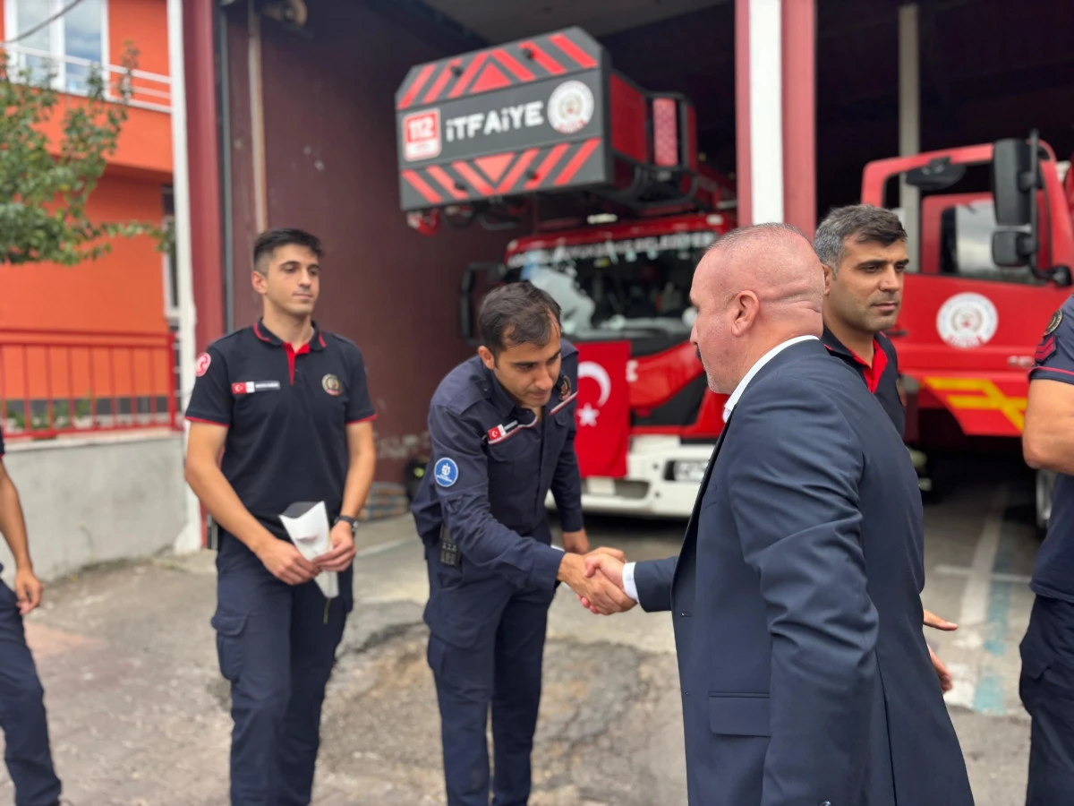 MHP Dilovası İlçe Başkanı Yusuf Turhan’dan İtfaiye Haftası Ziyareti