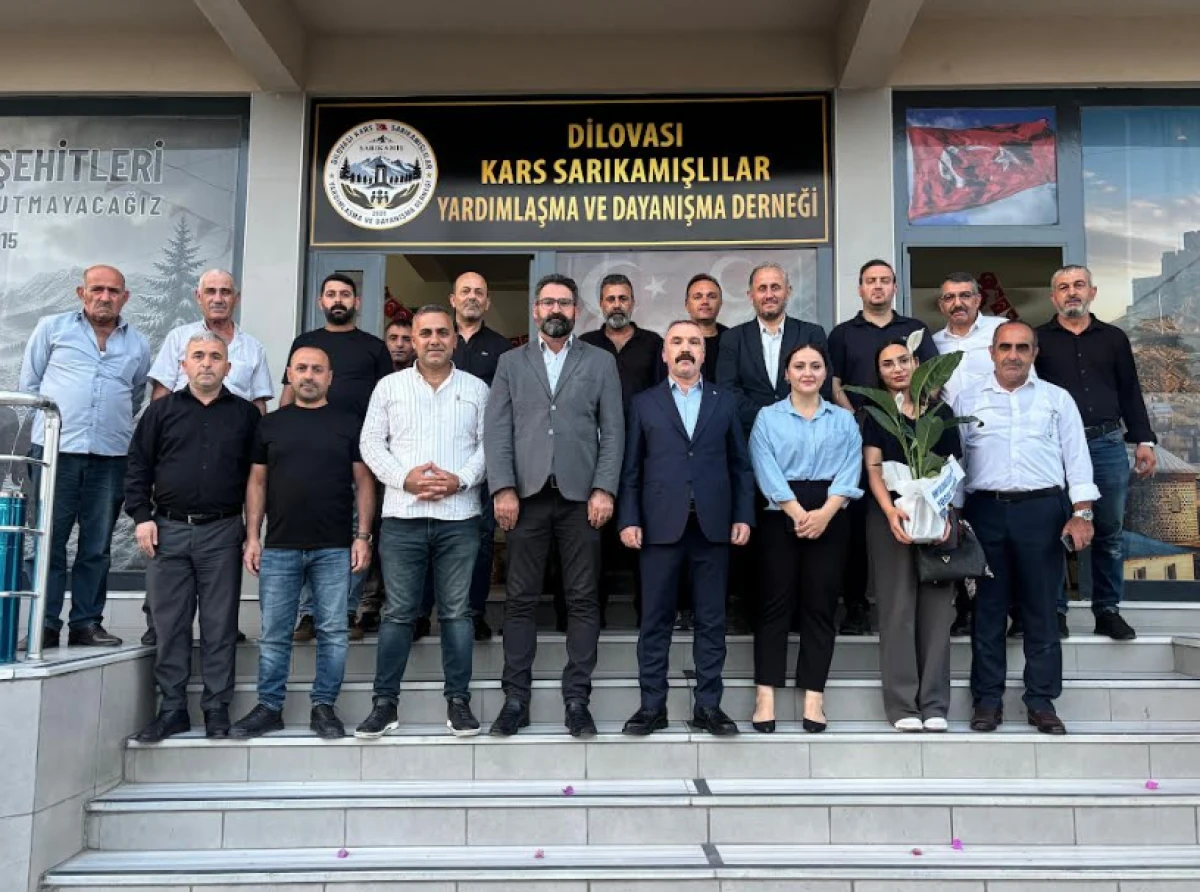 MHP Dilovası Teşkilatı&rsquo;ndan Kars Sarıkamışlılar Derneği&rsquo;ne Hayırlı Olsun Ziyareti