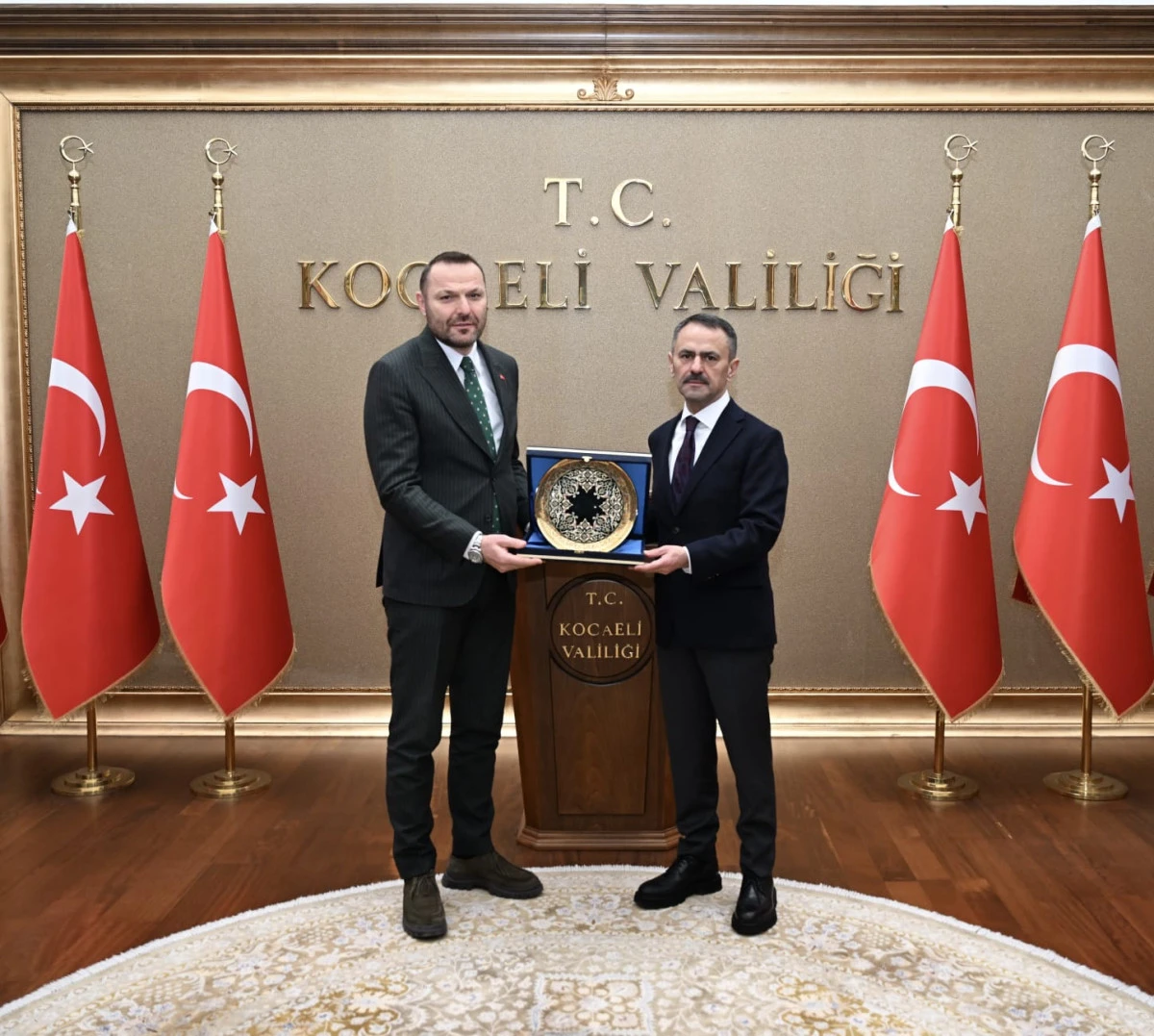 Sanayi ve Teknoloji Bakanlığı Y&ouml;netim Hizmetleri Genel M&uuml;d&uuml;r&uuml; Erol &Ouml;kten, Vali Aktaş&rsquo;ı Ziyaret Etti