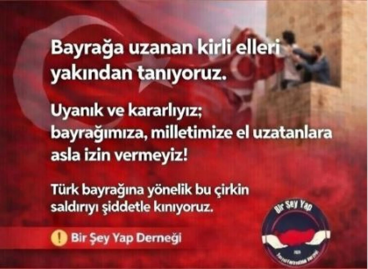 T&uuml;rk Bayrağına Yapılan Saldırıya Sert Tepki: &ldquo;Bu Millet Diz &Ccedil;&ouml;kt&uuml;r&uuml;lmez&rdquo;