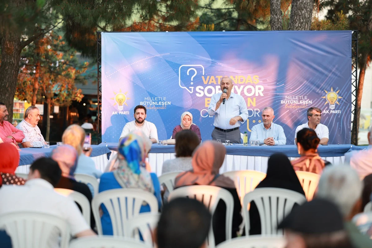 Vatandaş Soruyor, Başkan Cevaplıyor Bu Kez &Ccedil;amlık Parkı'ndaydı