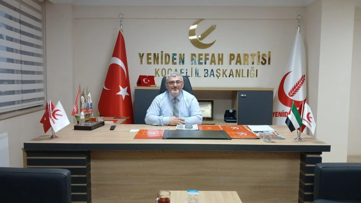 Yeniden Refah Partisi Kocaeli İl Başkanı Ahmet Emre Aydın&rsquo; ın T&uuml;rkiye geneli parti faaliyetine ilişkin basın a&ccedil;ıklaması