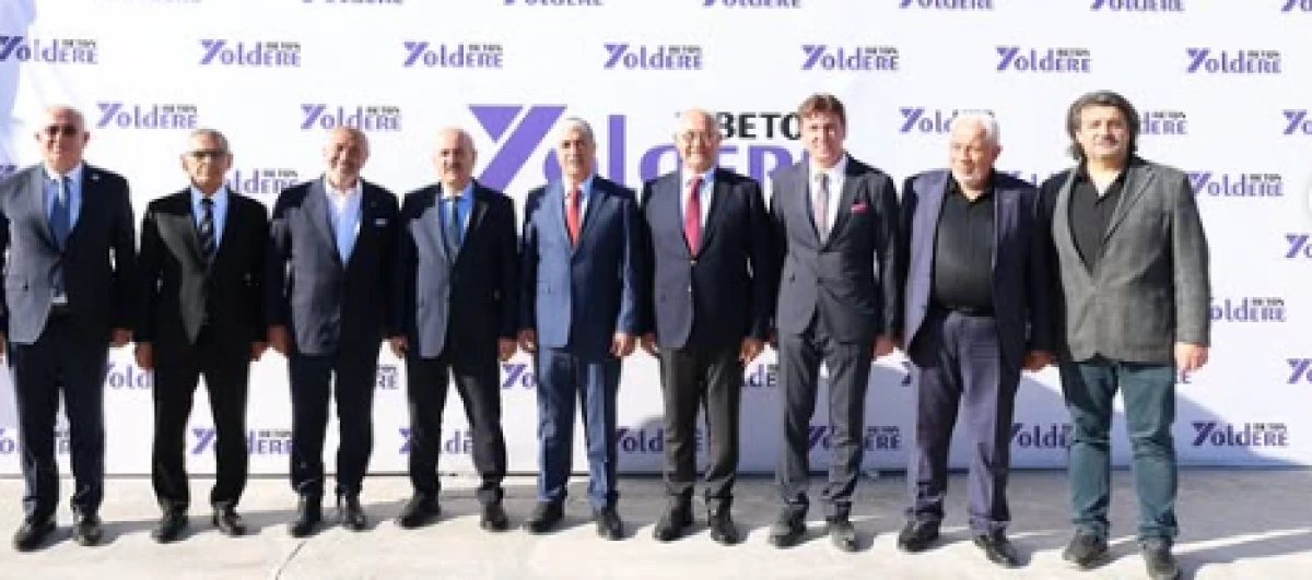 YOLDERE BETON SANTRALİ D&Uuml;ZENLENEN T&Ouml;RENLE HİZMETE A&Ccedil;ILDI!