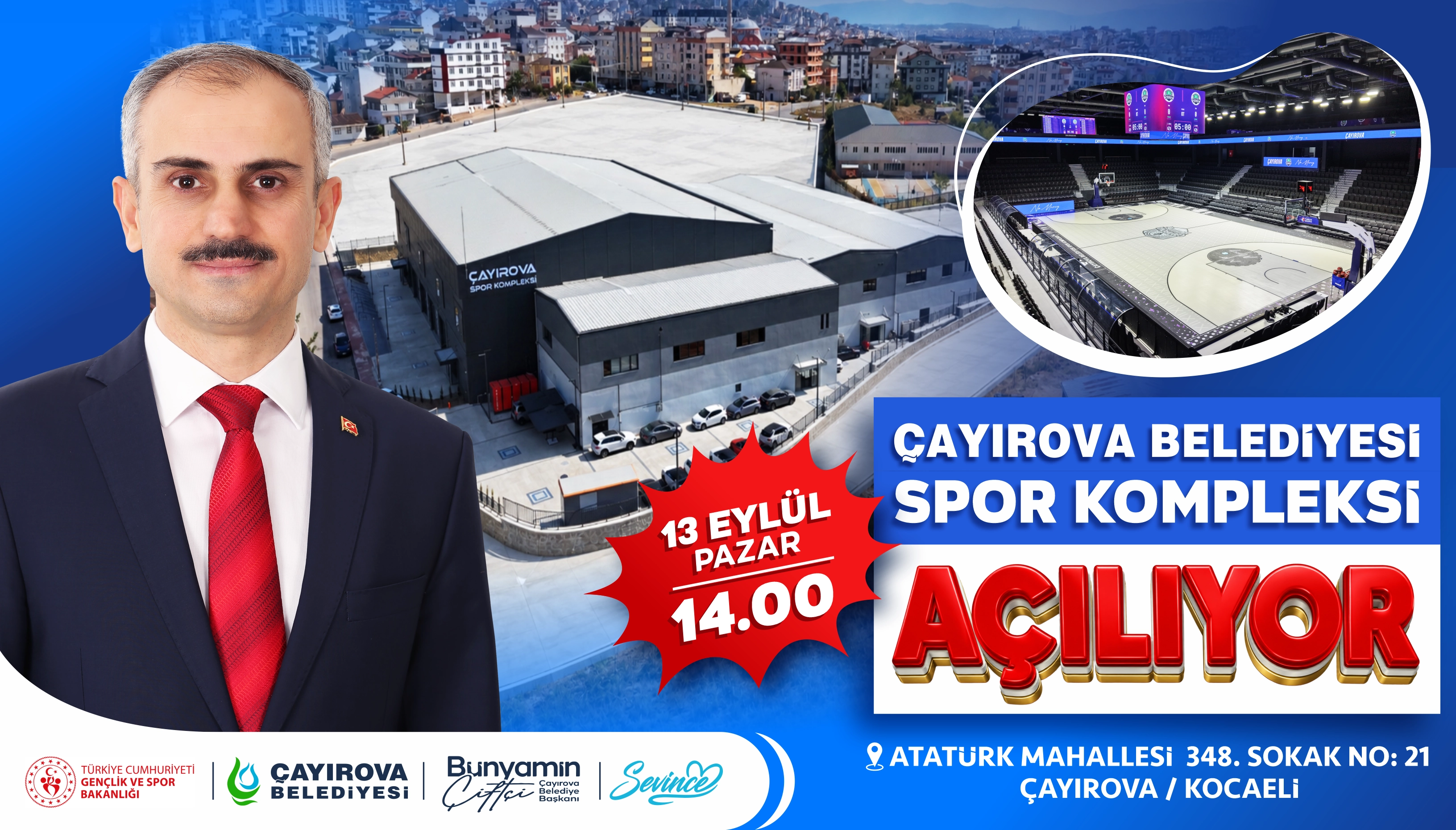 ÇAYIROVA BELEDİYESİ SPOR KOMPLEKSİ İLANI