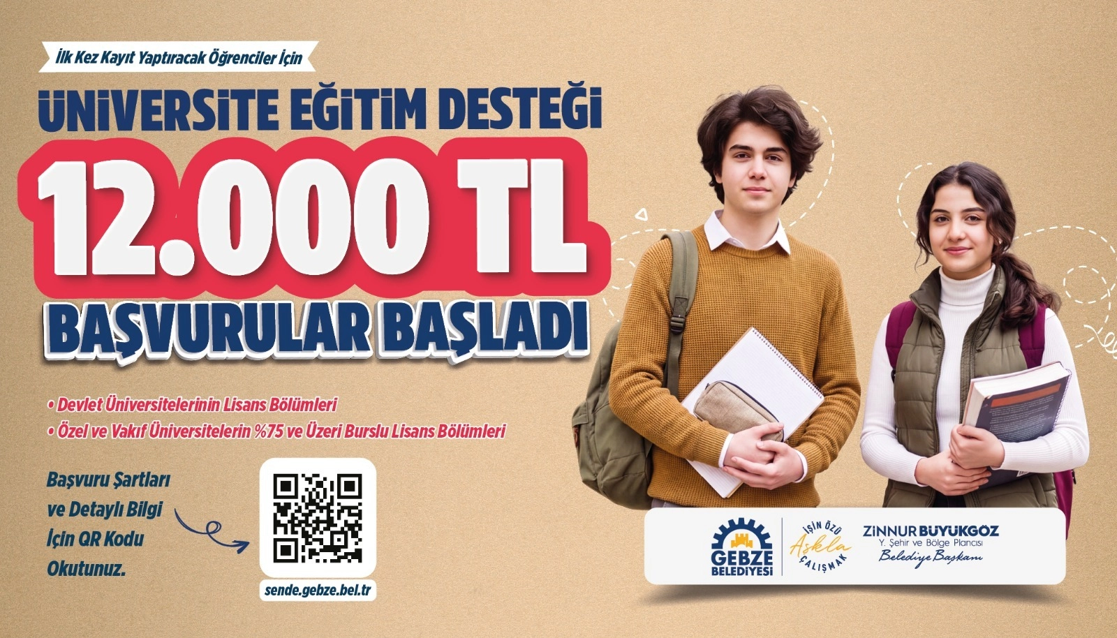 üniversite egitim destegi ilanı